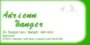 adrienn wanger business card